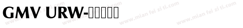 GMV URW字体转换